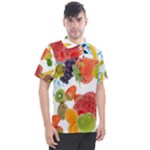 Fruits, Drip, Fruit, Paint, Spring Men s Polo T-Shirt