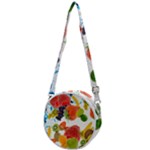 Fruits, Drip, Fruit, Paint, Spring Crossbody Circle Bag