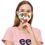 Fruits, Drip, Fruit, Paint, Spring Fitted Cloth Face Mask (Adult)