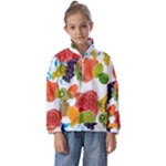 Fruits, Drip, Fruit, Paint, Spring Kids  Half Zip Hoodie