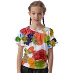 Fruits, Drip, Fruit, Paint, Spring Kids  Cut Out Flutter Sleeves