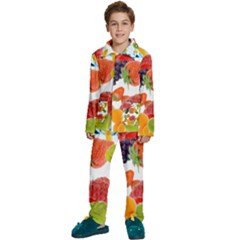 Kids  Long Sleeve Velvet Pajamas Set 