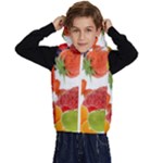 Fruits, Drip, Fruit, Paint, Spring Kids  Stylish Hooded Puffer Vest