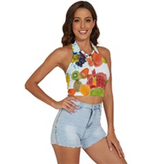 Backless Halter Cami Shirt 