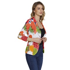 Women s One-Button 3/4 Sleeve Short Jacket 