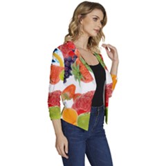 Women s Casual 3/4 Sleeve Spring Jacket 