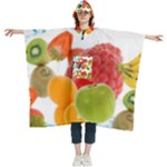 Fruits, Drip, Fruit, Paint, Spring Women s Hooded Rain Ponchos