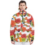 Fruits, Drip, Fruit, Paint, Spring Men s Pullover Zip Ski and Snowboard Waterproof Breathable Jacket