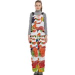 Fruits, Drip, Fruit, Paint, Spring Women s Side Zip Front Pouch Ski And Snowboard Bib Pants	