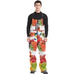 Fruits, Drip, Fruit, Paint, Spring Men s Front Zip Ski And Snowboard Bib Pants