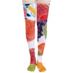 Fruits, Drip, Fruit, Paint, Spring Thigh High Stockings