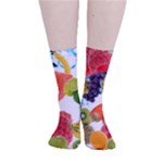 Fruits, Drip, Fruit, Paint, Spring Smooth Crew Length Tube Socks