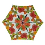 Fruits, Drip, Fruit, Paint, Spring Automatic Folding Umbrella with Case (Small)