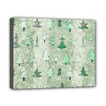 Green Christmas Trees, Cute, Doodle Canvas 10  x 8  (Stretched)