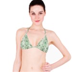 Green Christmas Trees, Cute, Doodle Classic Bikini Top