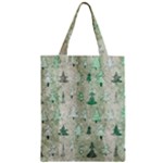 Green Christmas Trees, Cute, Doodle Zipper Classic Tote Bag