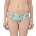 Green Christmas Trees, Cute, Doodle Hipster Bikini Bottoms