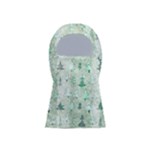 Green Christmas Trees, Cute, Doodle Balaclava Face Mask