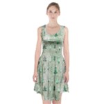 Green Christmas Trees, Cute, Doodle Racerback Midi Dress