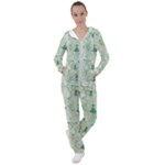 Green Christmas Trees, Cute, Doodle Women s Tracksuit