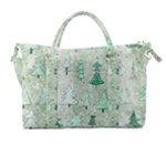 Green Christmas Trees, Cute, Doodle Carry-on Travel Shoulder Bag