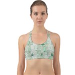 Green Christmas Trees, Cute, Doodle Back Web Sports Bra