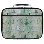 Green Christmas Trees, Cute, Doodle Full Print Lunch Bag