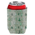 Green Christmas Trees, Cute, Doodle Can Holder