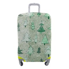 Green Christmas Trees, Cute, Doodle Luggage Cover (Small) from ArtsNow.com