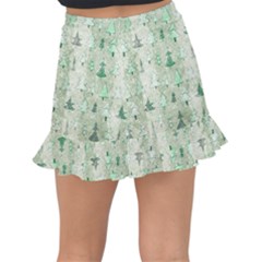 Fishtail Mini Chiffon Skirt 