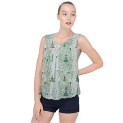 Bubble Hem Chiffon Tank Top 