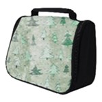 Green Christmas Trees, Cute, Doodle Full Print Travel Pouch (Small)