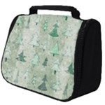 Green Christmas Trees, Cute, Doodle Full Print Travel Pouch (Big)