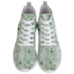 Green Christmas Trees, Cute, Doodle Men s Lightweight High Top Sneakers