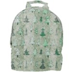 Green Christmas Trees, Cute, Doodle Mini Full Print Backpack