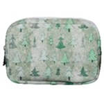 Green Christmas Trees, Cute, Doodle Make Up Pouch (Small)