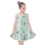 Green Christmas Trees, Cute, Doodle Kids  Summer Dress