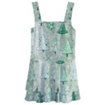 Green Christmas Trees, Cute, Doodle Kids  Layered Skirt Swimsuit