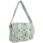 Green Christmas Trees, Cute, Doodle Courier Bag