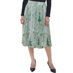 Green Christmas Trees, Cute, Doodle Classic Velour Midi Skirt 