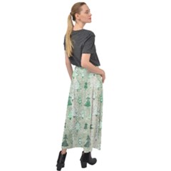 Velour Split Maxi Skirt 