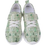 Green Christmas Trees, Cute, Doodle Women s Velcro Strap Shoes