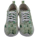 Green Christmas Trees, Cute, Doodle Mens Athletic Shoes