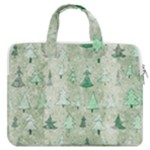 Green Christmas Trees, Cute, Doodle MacBook Pro 15  Double Pocket Laptop Bag 