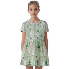 Kids  Short Sleeve Pinafore Style Dress 