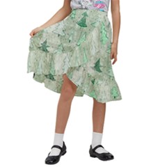 Kids  Ruffle Flared Wrap Midi Skirt 