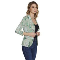 Women s One-Button 3/4 Sleeve Short Jacket 