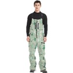 Green Christmas Trees, Cute, Doodle Men s Front Zip Ski And Snowboard Bib Pants