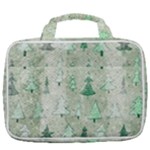 Green Christmas Trees, Cute, Doodle Travel Toiletry Bag With Hanging Hook