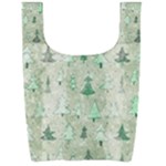 Green Christmas Trees, Cute, Doodle Foldable Shopping Bag